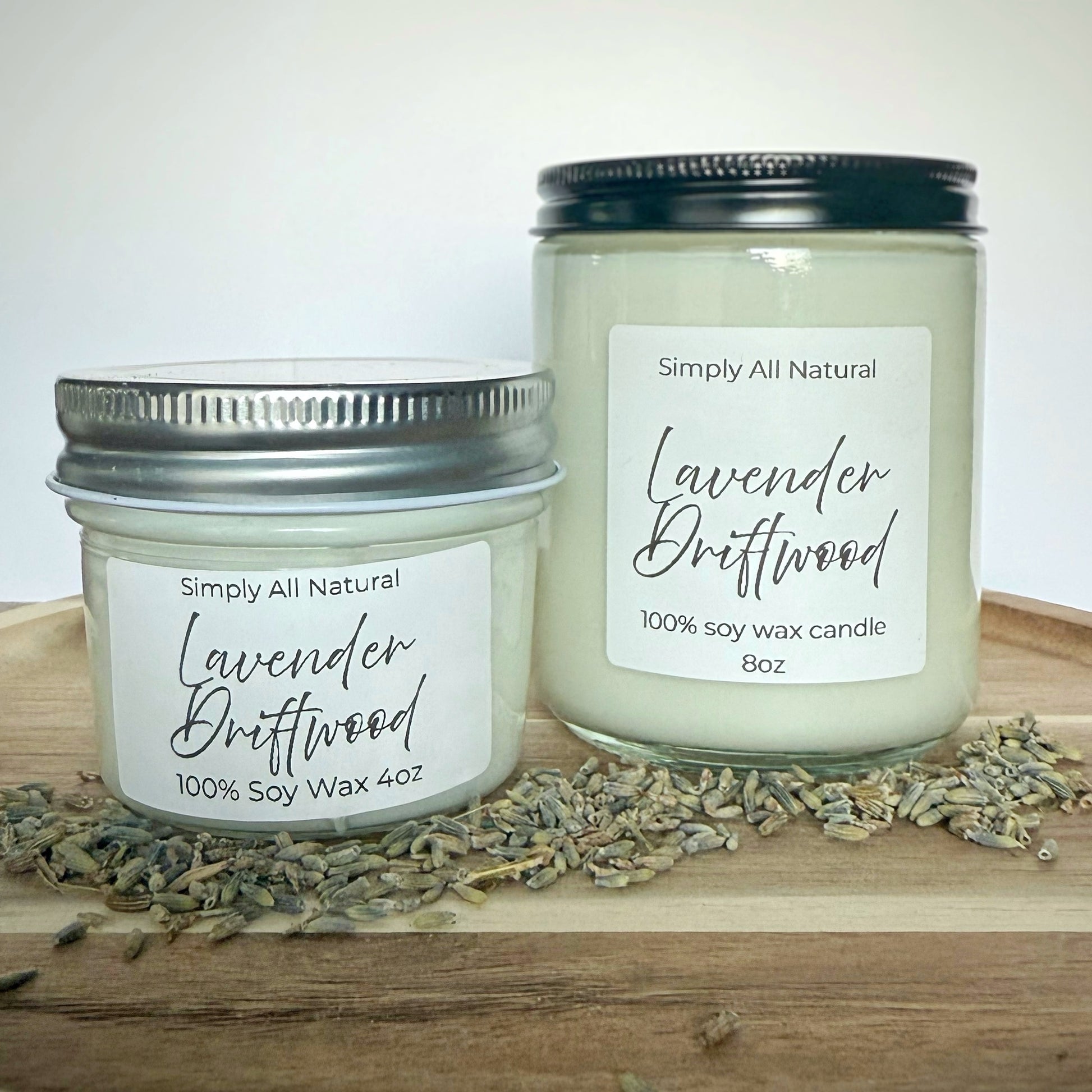 Lavender Driftwood 100% soy wax candle